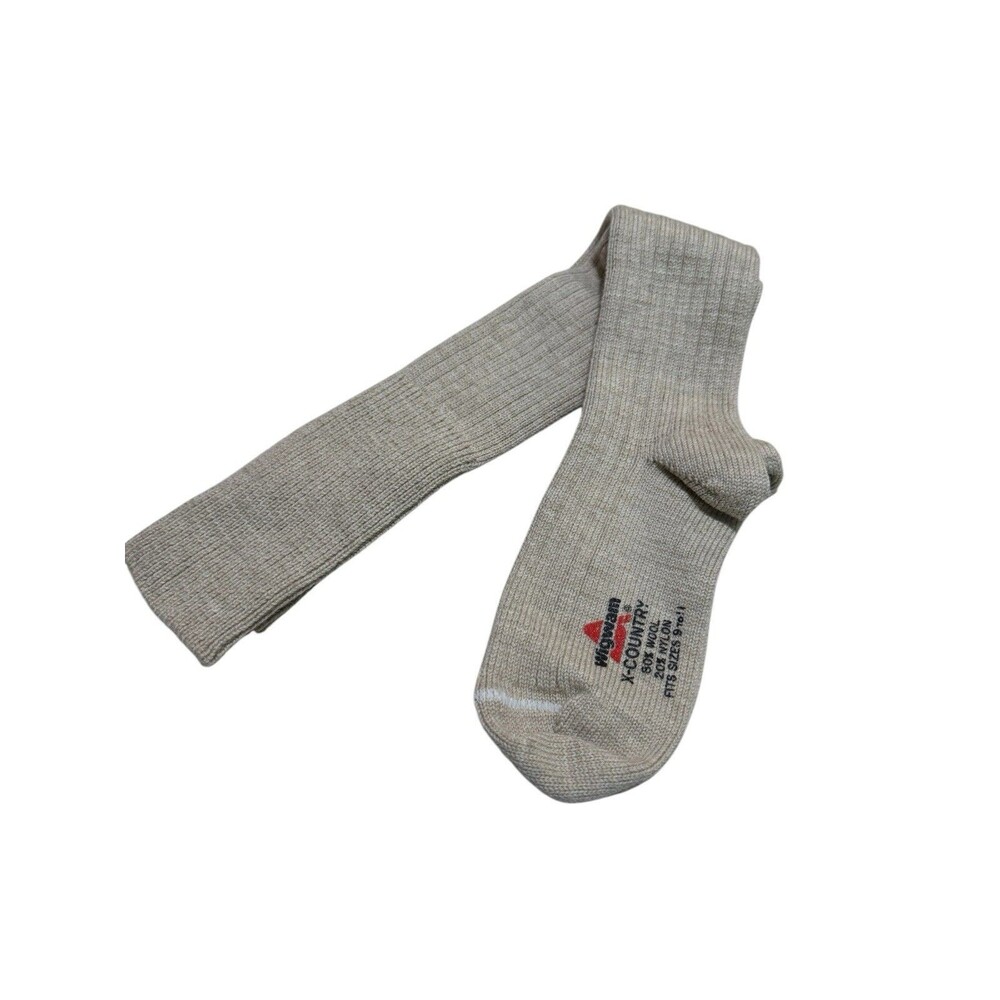 Wigwam X Country Wool Blend Over The Calf  Socks Size 9 To 11 USA Made
